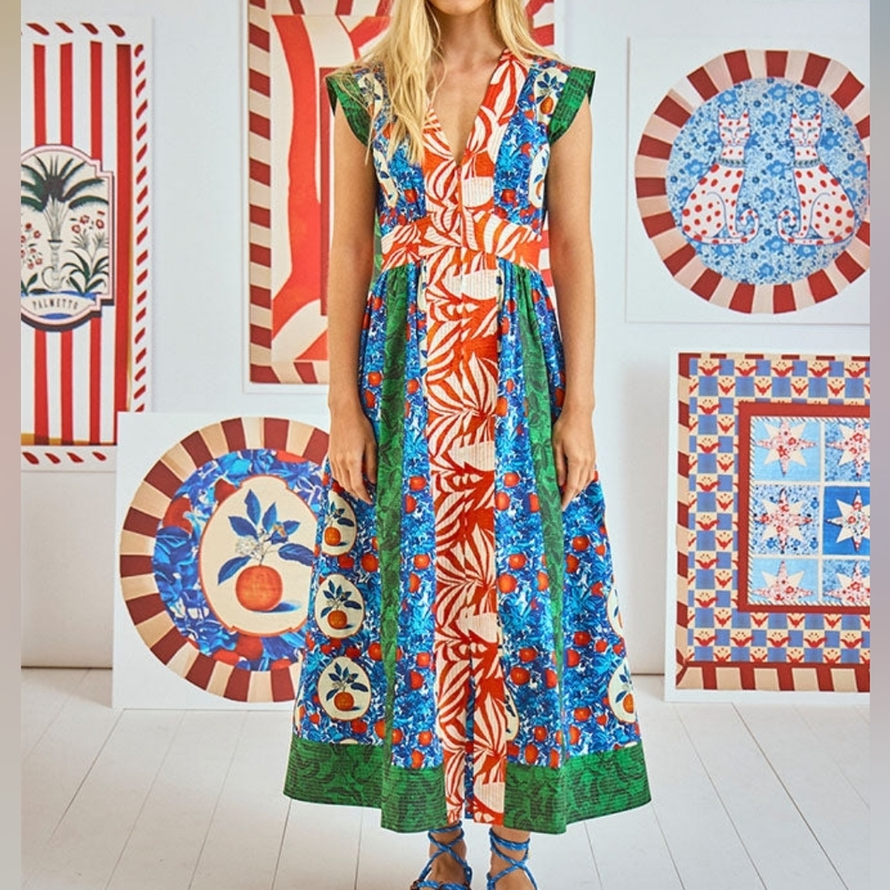 Hunter Bell April Dress - Orange Grove